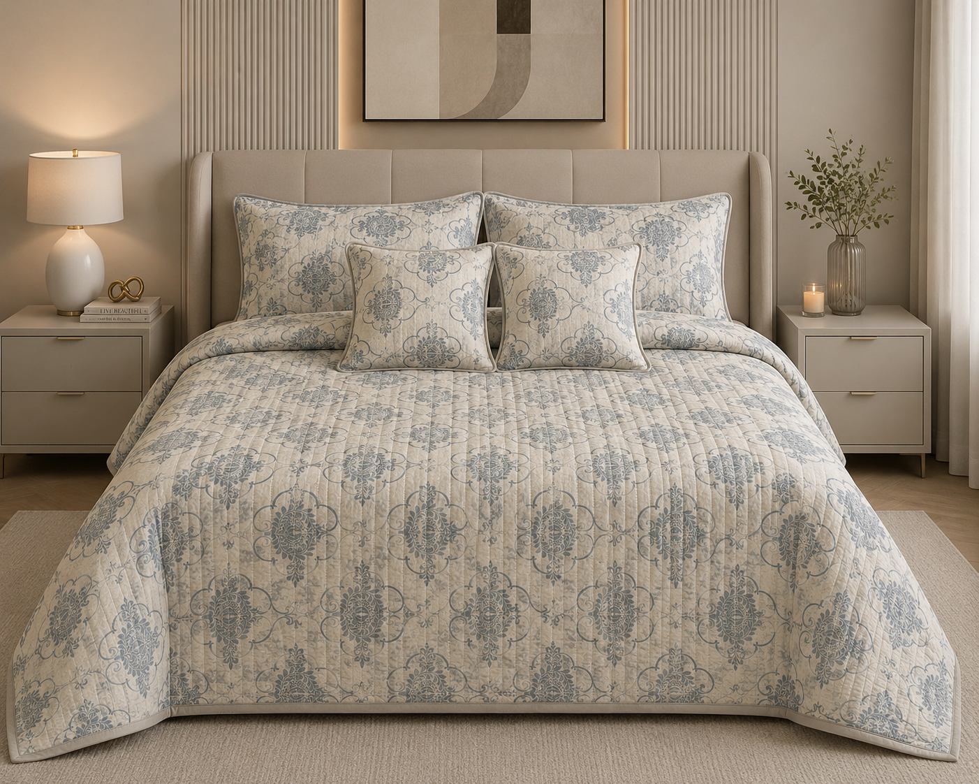 MALAKO PRINTED BEDCOVER