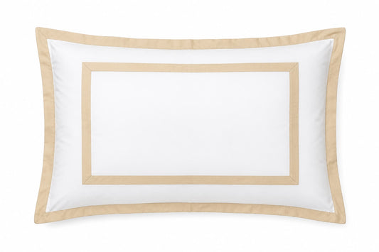 BLOCK APPLIQUE PILLOW CASE