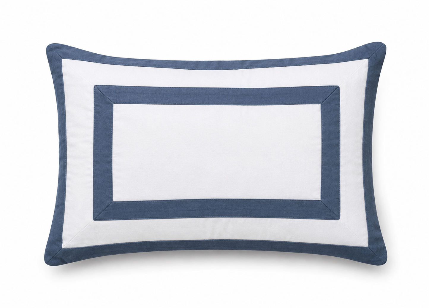 BLOCK APPLIQUE PILLOW CASE