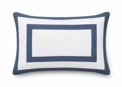 BLOCK APPLIQUE PILLOW CASE