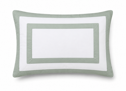 BLOCK APPLIQUE PILLOW CASE