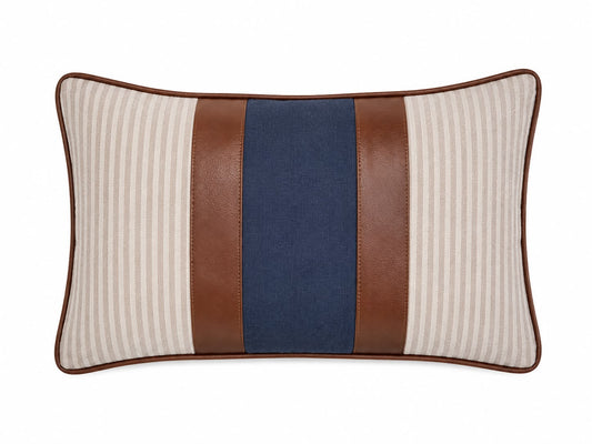 CENTRE BLUE LEATHER