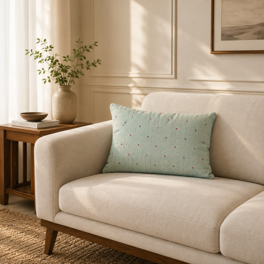 BLOSSOM EMBROIDERED CUSHION 2